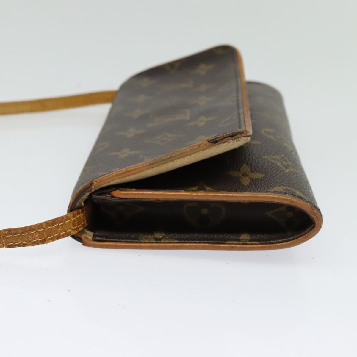 LOUIS VUITTON Monogram Pochette Twin GM Shoulder Bag M51852 LV Auth 136381