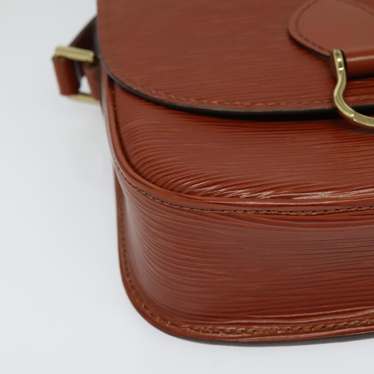 LOUIS VUITTON Epi Saint Cloud PM Shoulder Bag Brown M52213 LV Auth 136414