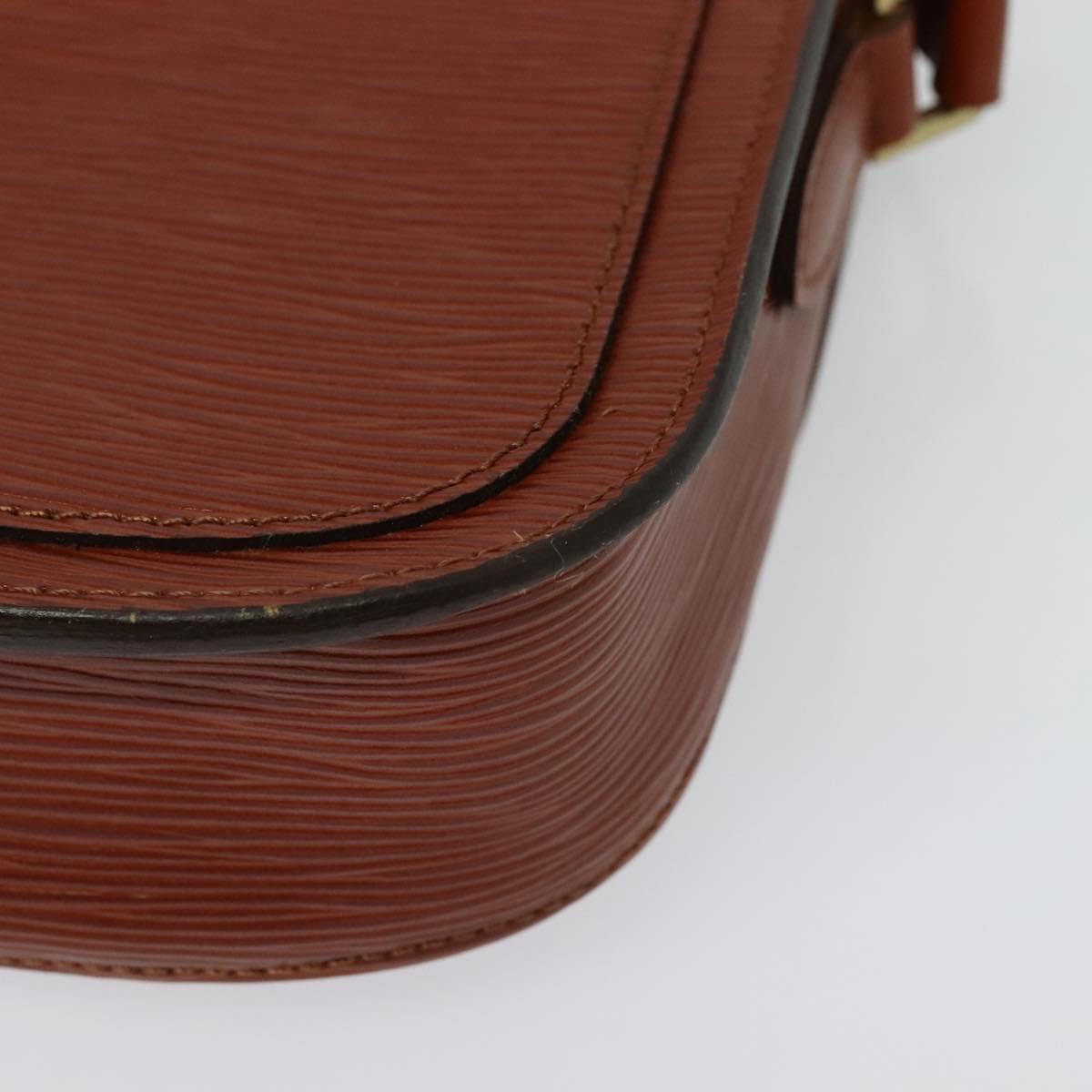 LOUIS VUITTON Epi Saint Cloud PM Shoulder Bag Brown M52213 LV Auth 136414