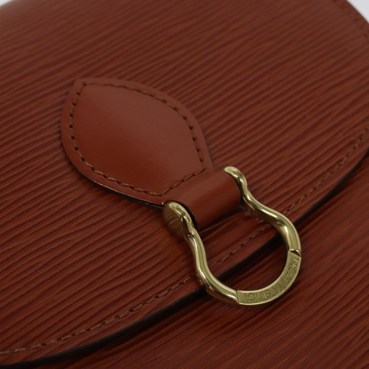 LOUIS VUITTON Epi Saint Cloud PM Shoulder Bag Brown M52213 LV Auth 136414