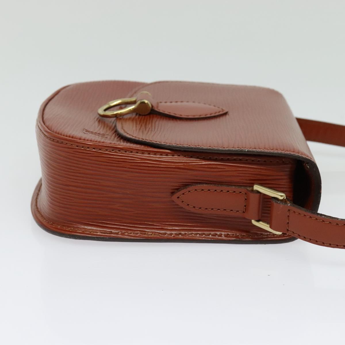 LOUIS VUITTON Epi Saint Cloud PM Shoulder Bag Brown M52213 LV Auth 136414