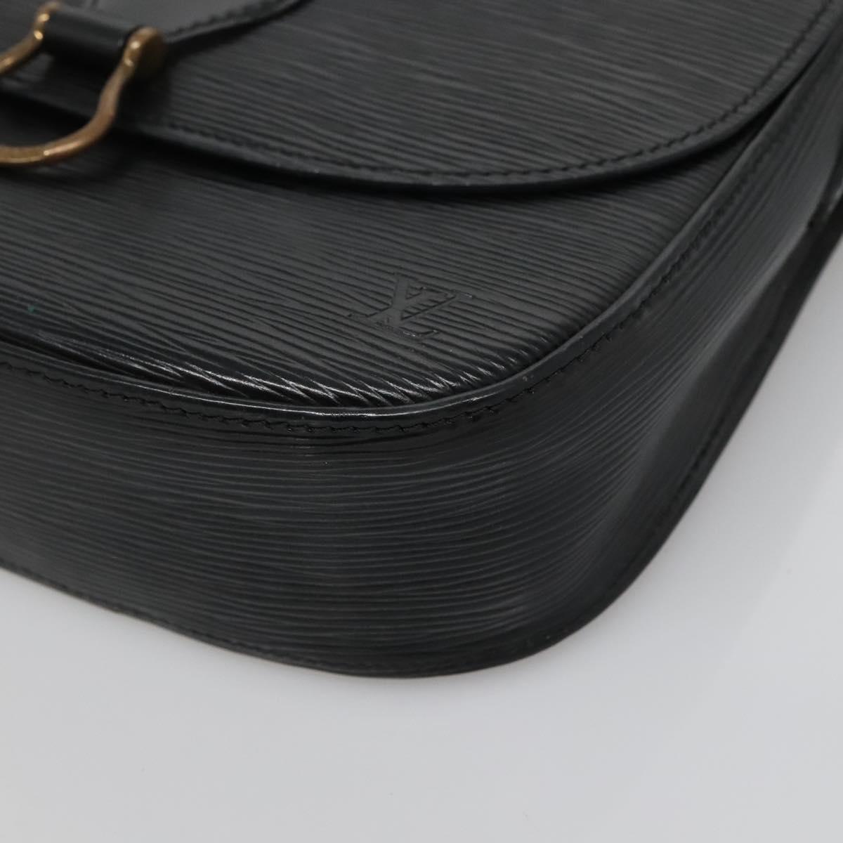LOUIS VUITTON Epi Saint Cloud GM Shoulder Bag Black Noir M52192 LV Auth 136415