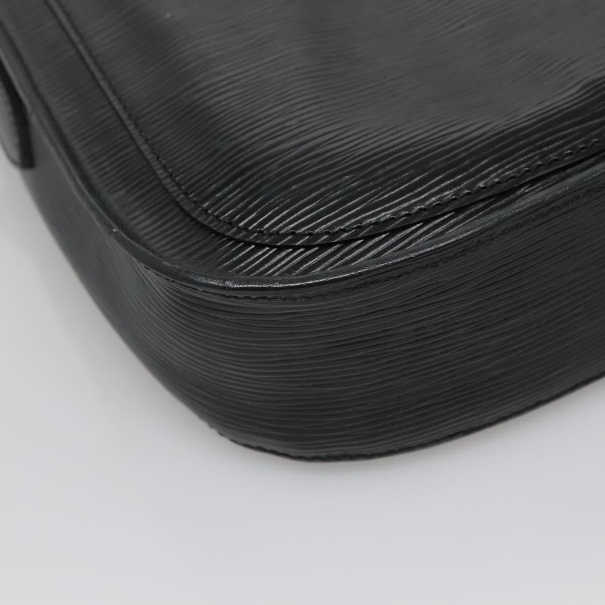 LOUIS VUITTON Epi Saint Cloud GM Shoulder Bag Black Noir M52192 LV Auth 136415