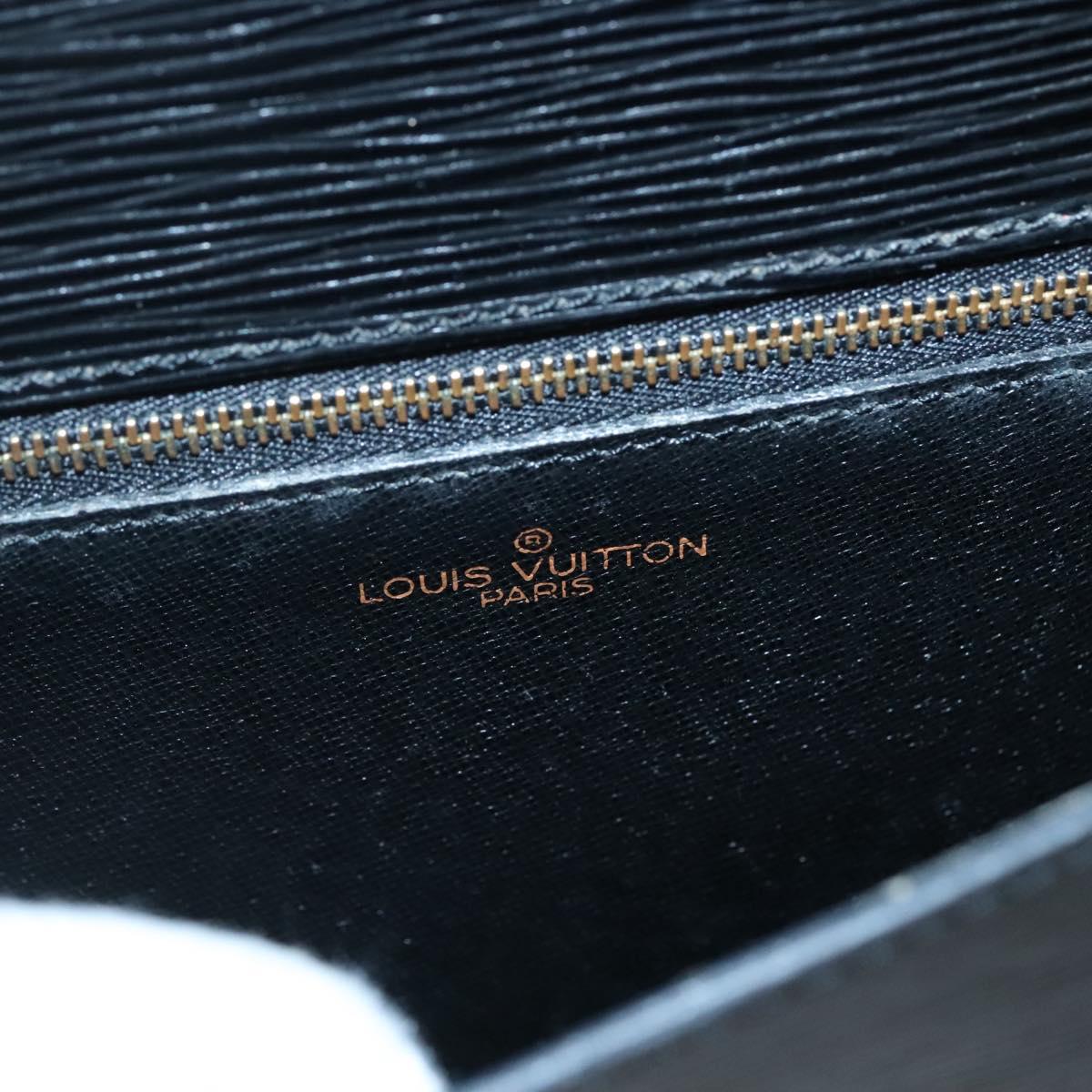 LOUIS VUITTON Epi Saint Cloud GM Shoulder Bag Black Noir M52192 LV Auth 136415