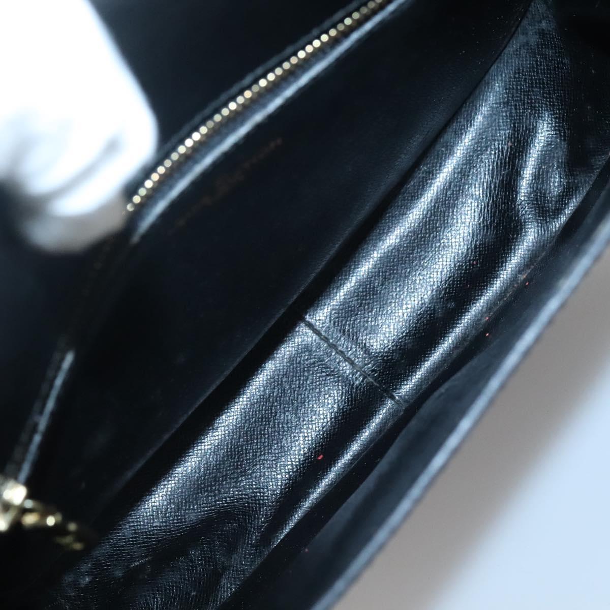 LOUIS VUITTON Epi Saint Cloud GM Shoulder Bag Black Noir M52192 LV Auth 136415