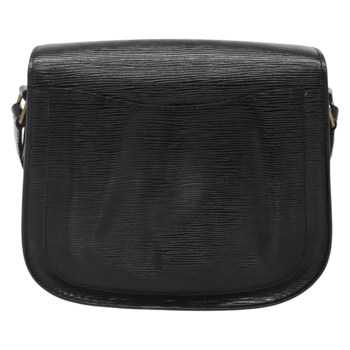 LOUIS VUITTON Epi Saint Cloud GM Shoulder Bag Black Noir M52192 LV Auth 136415