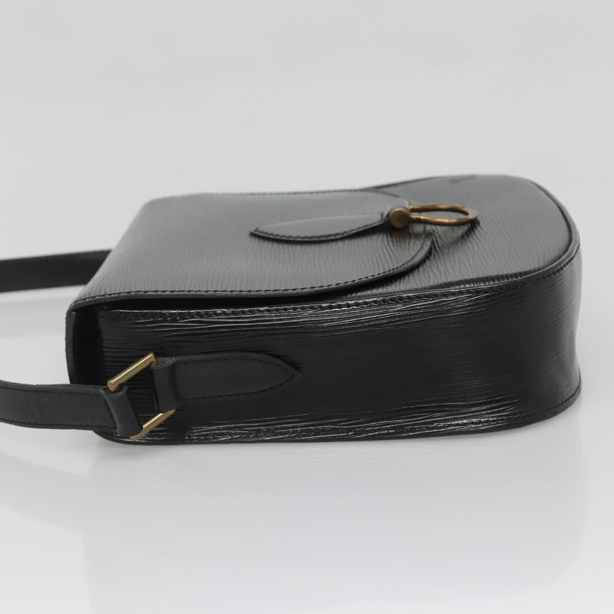 LOUIS VUITTON Epi Saint Cloud GM Shoulder Bag Black Noir M52192 LV Auth 136415
