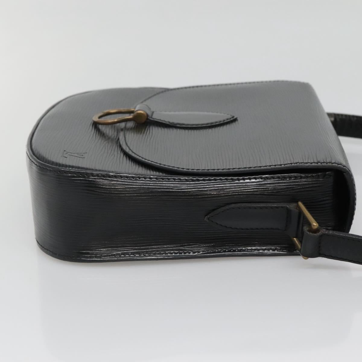 LOUIS VUITTON Epi Saint Cloud GM Shoulder Bag Black Noir M52192 LV Auth 136415