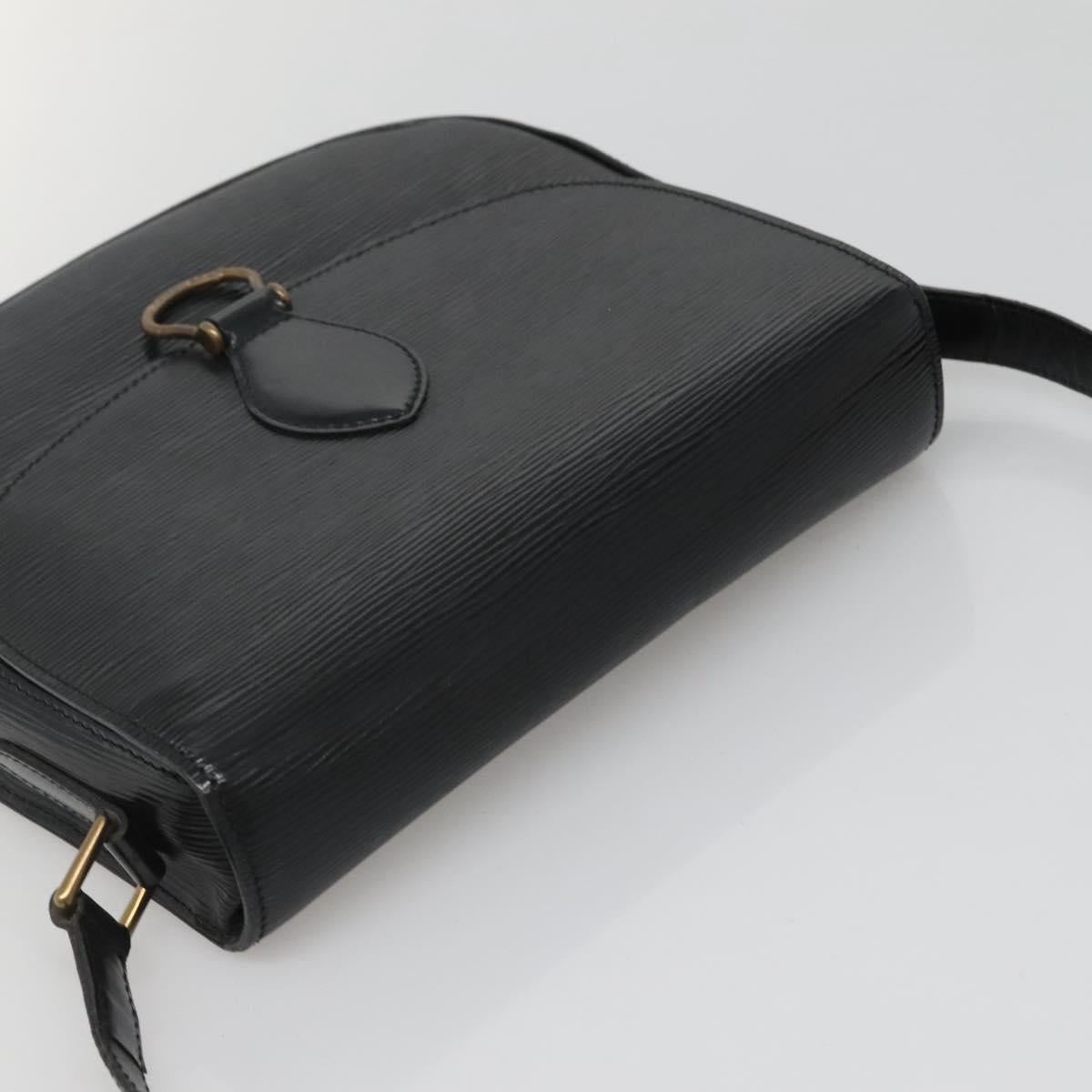 LOUIS VUITTON Epi Saint Cloud GM Shoulder Bag Black Noir M52192 LV Auth 136415