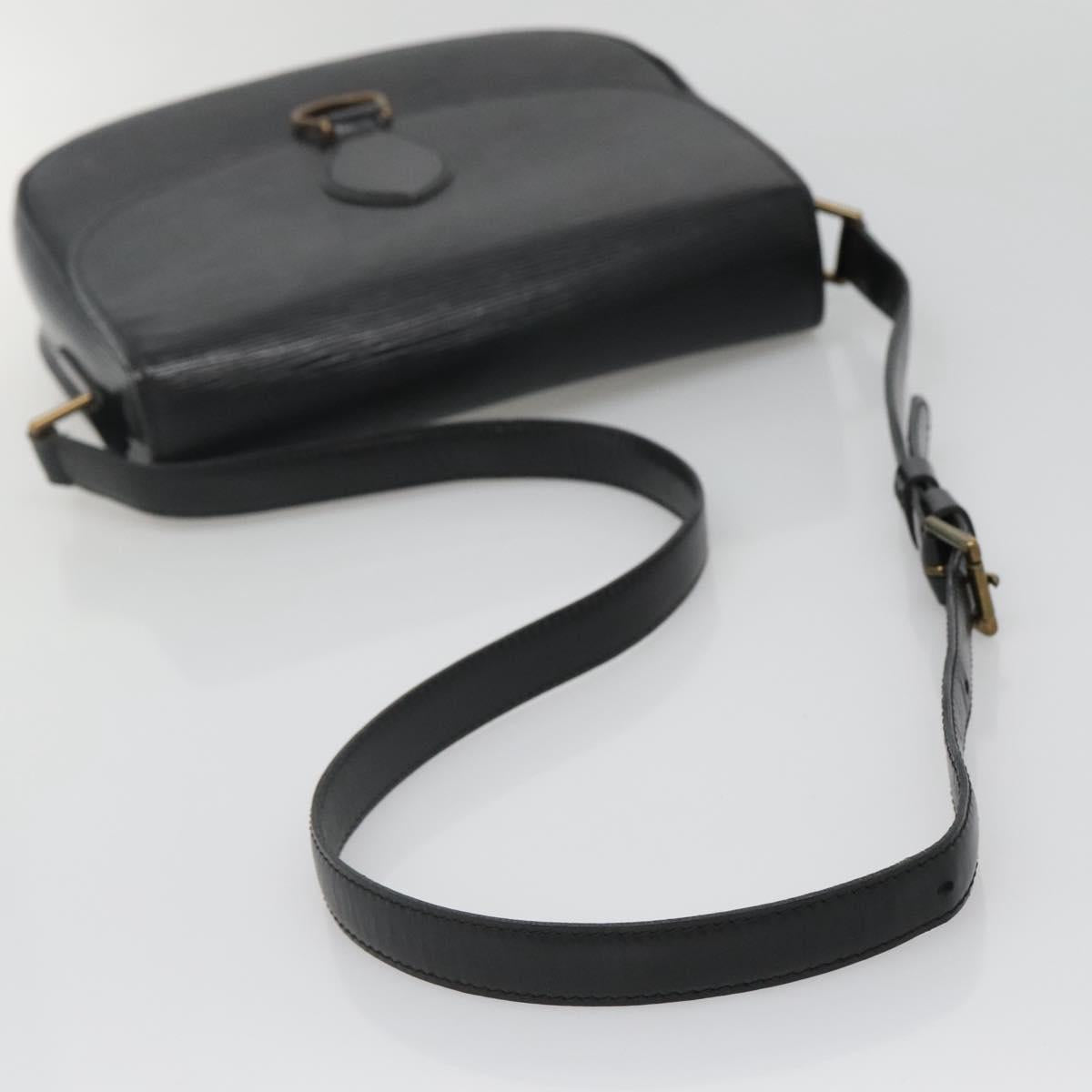 LOUIS VUITTON Epi Saint Cloud GM Shoulder Bag Black Noir M52192 LV Auth 136415