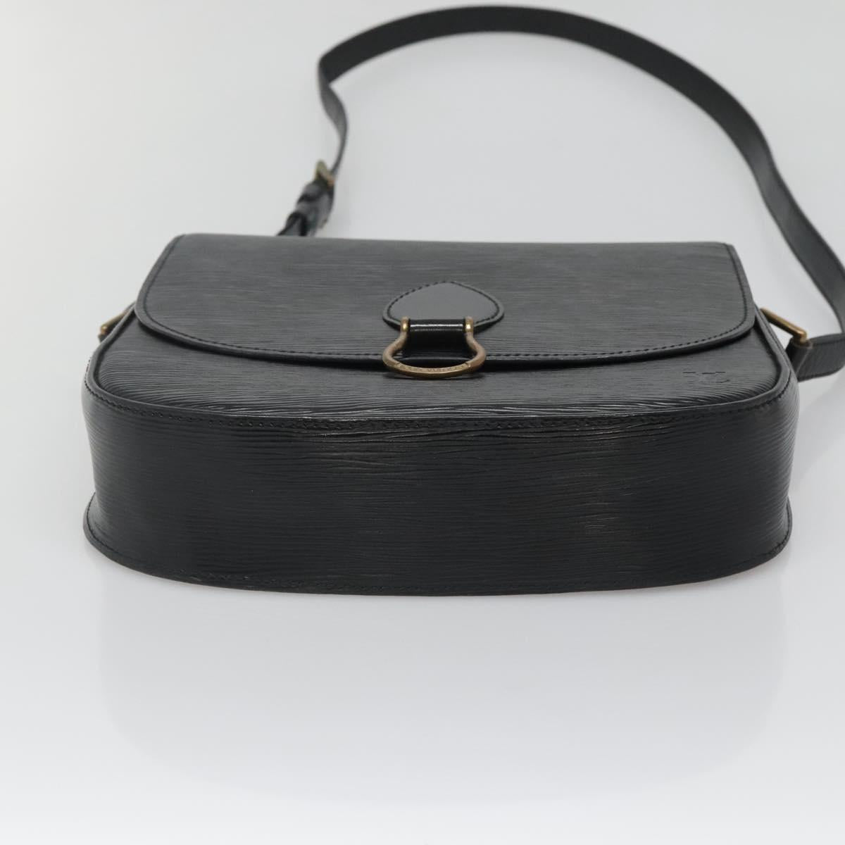 LOUIS VUITTON Epi Saint Cloud GM Shoulder Bag Black Noir M52192 LV Auth 136415