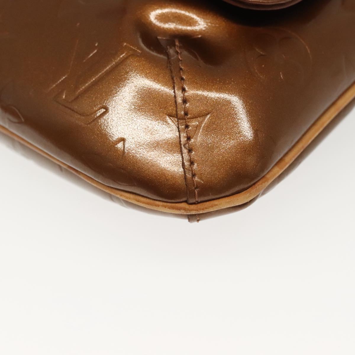 LOUIS VUITTON Monogram Vernis Thompson Street Bag Bronze M91124 LV Auth 136433