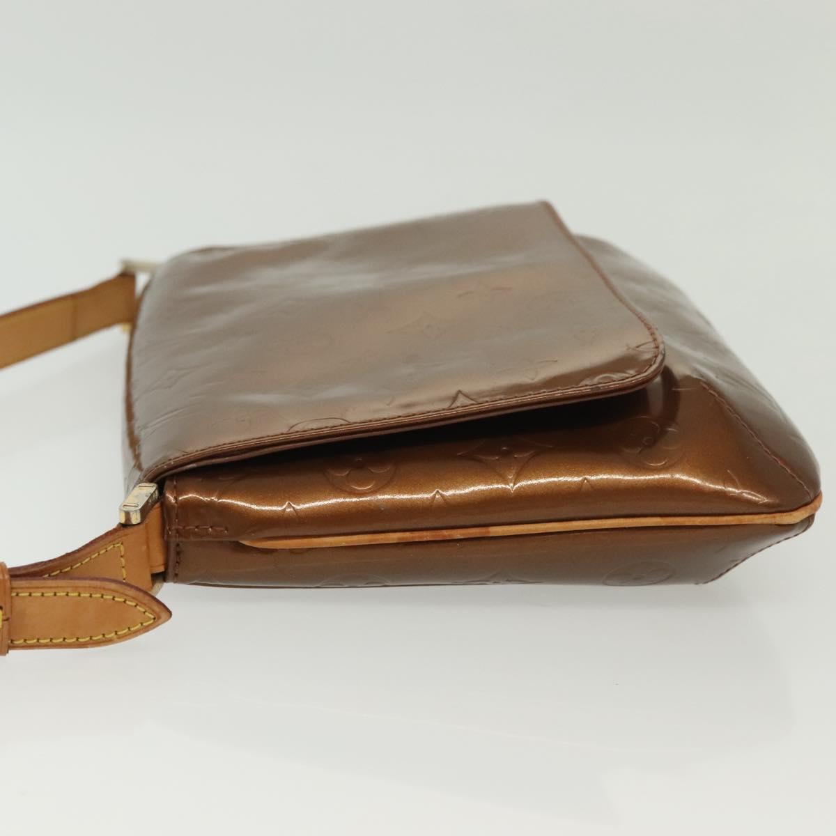 LOUIS VUITTON Monogram Vernis Thompson Street Bag Bronze M91124 LV Auth 136433