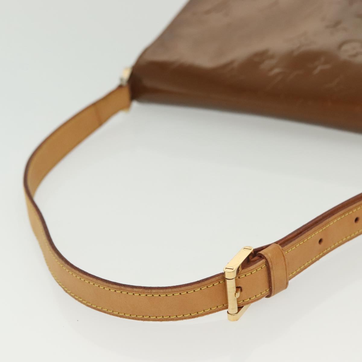 LOUIS VUITTON Monogram Vernis Thompson Street Bag Bronze M91124 LV Auth 136433