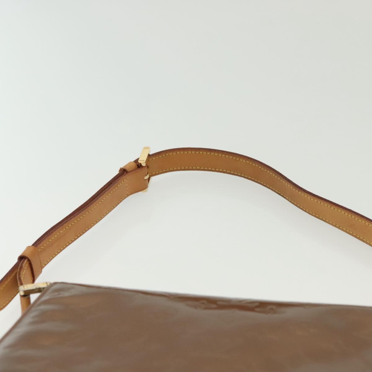 LOUIS VUITTON Monogram Vernis Thompson Street Bag Bronze M91124 LV Auth 136433