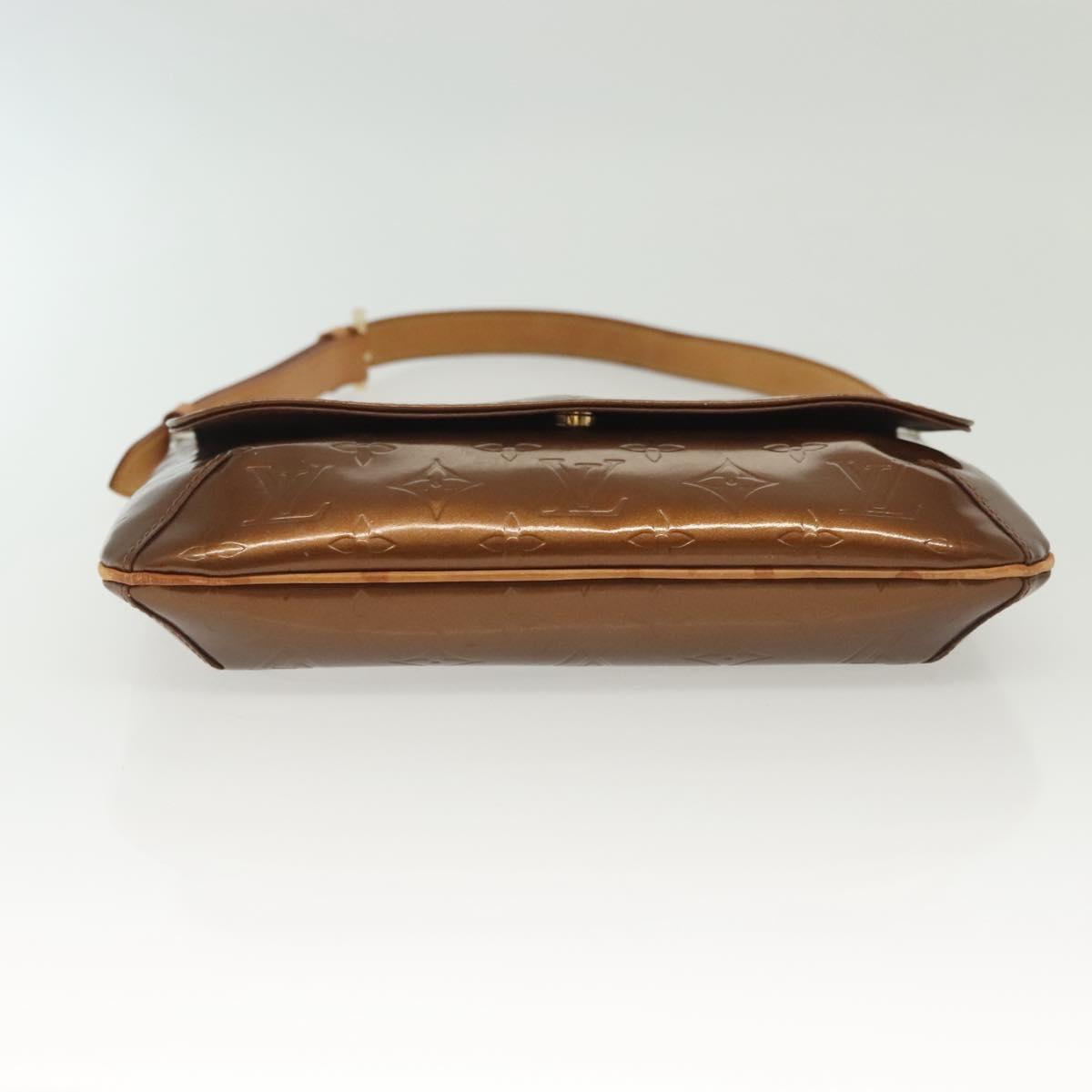 LOUIS VUITTON Monogram Vernis Thompson Street Bag Bronze M91124 LV Auth 136433