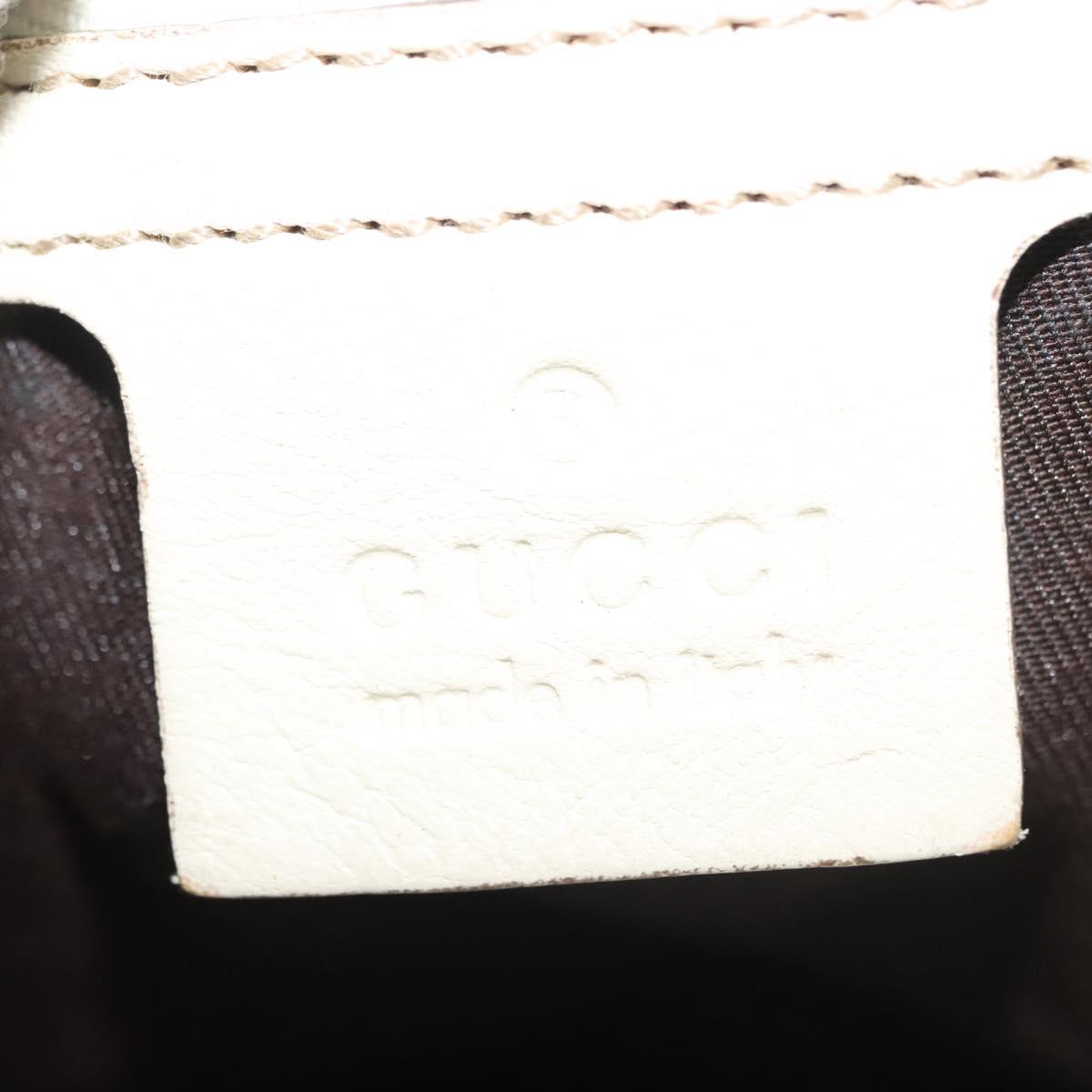GUCCI GG Canvas Tote Bag Beige Gold 162900 Auth 136441
