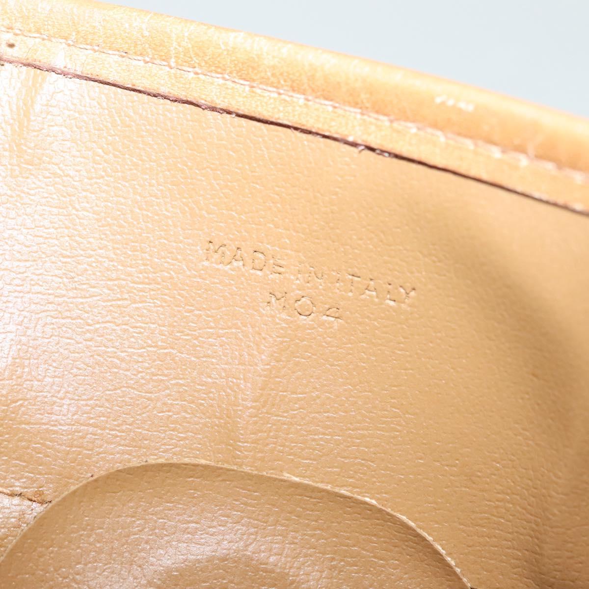 CELINE Macadam Canvas Tote Bag PVC Beige Gold Auth 136444