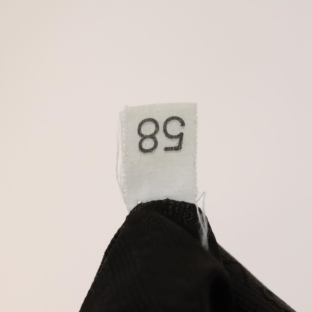 PRADA Backpack Nylon Beige Silver Auth 136445