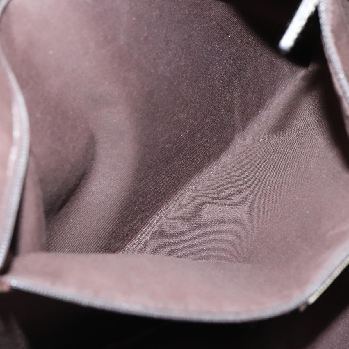 GUCCI GG Canvas Abbey Tote Bag Beige Gold 141472 Auth 136455