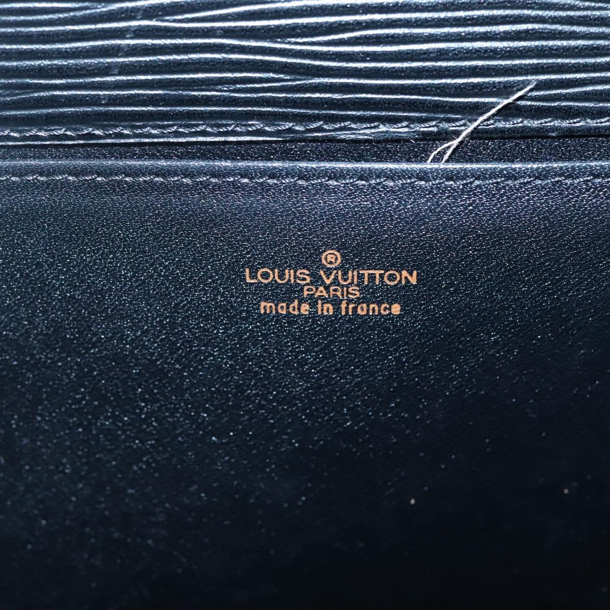 LOUIS VUITTON Epi Jena Clutch Bag Black M52722 LV Auth 136480