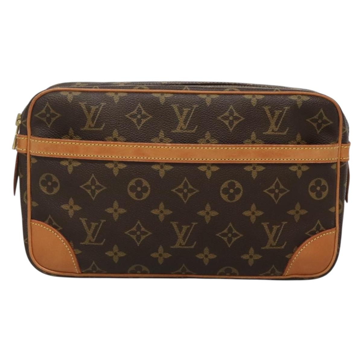 LOUIS VUITTON Monogram Compiegne 28 Clutch Bag M51845 LV Auth 136485A
