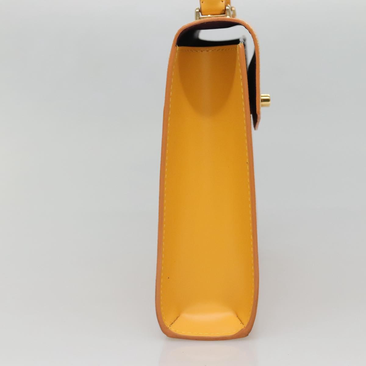 LOUIS VUITTON Epi Malesherbes Hand Bag Tassili Yellow Jonne M52379 Auth 136500