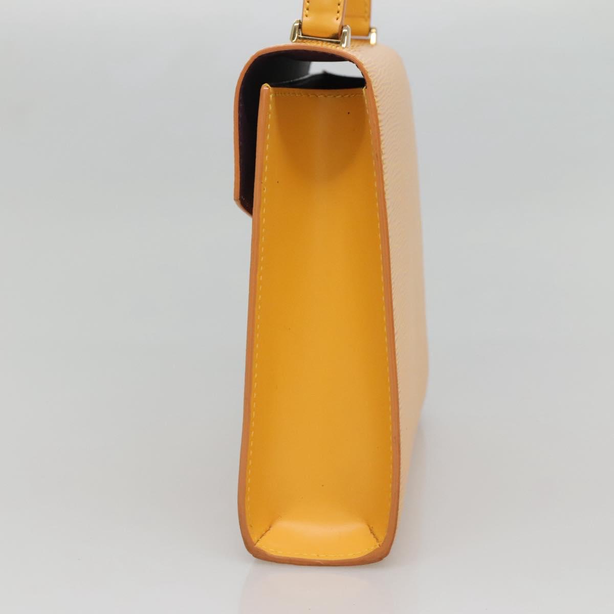 LOUIS VUITTON Epi Malesherbes Hand Bag Tassili Yellow Jonne M52379 Auth 136500