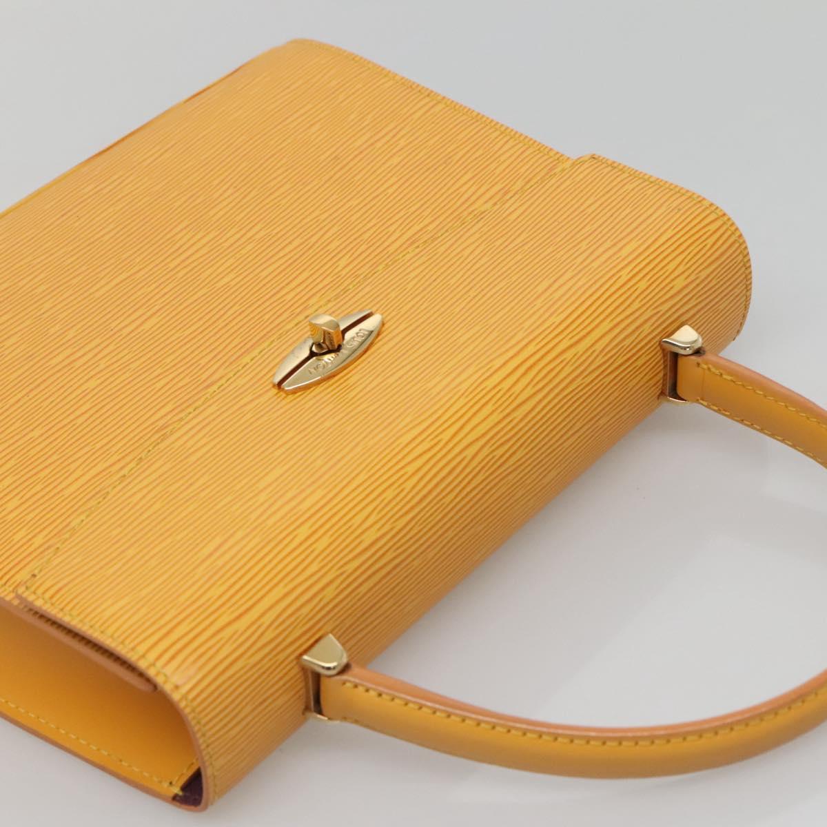 LOUIS VUITTON Epi Malesherbes Hand Bag Tassili Yellow Jonne M52379 Auth 136500