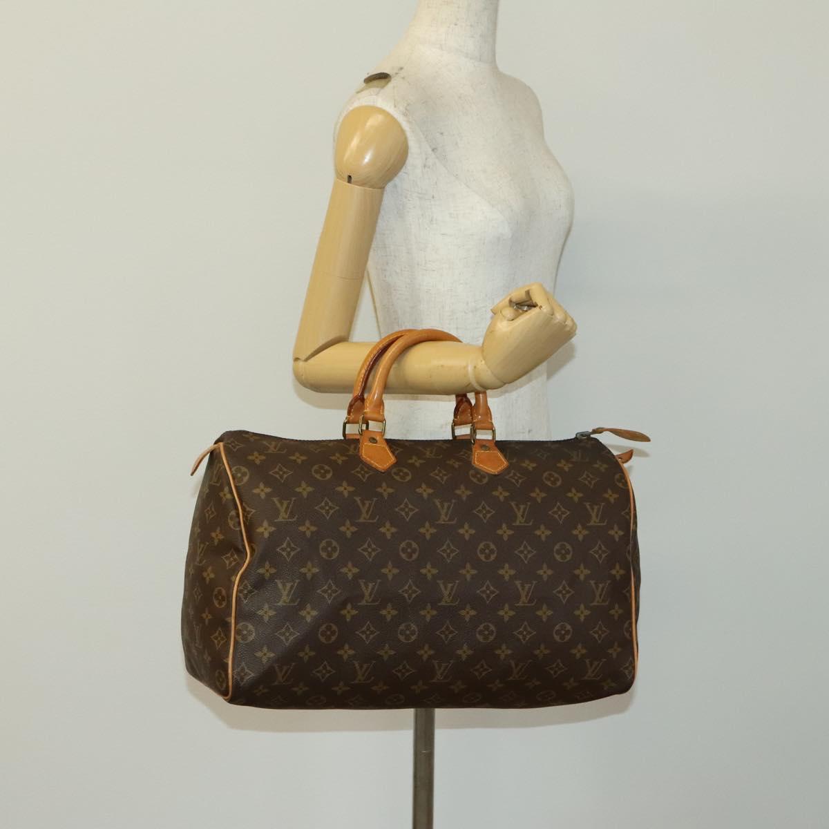 LOUIS VUITTON Monogram Speedy 40 Hand Bag M41522 LV Auth 136503