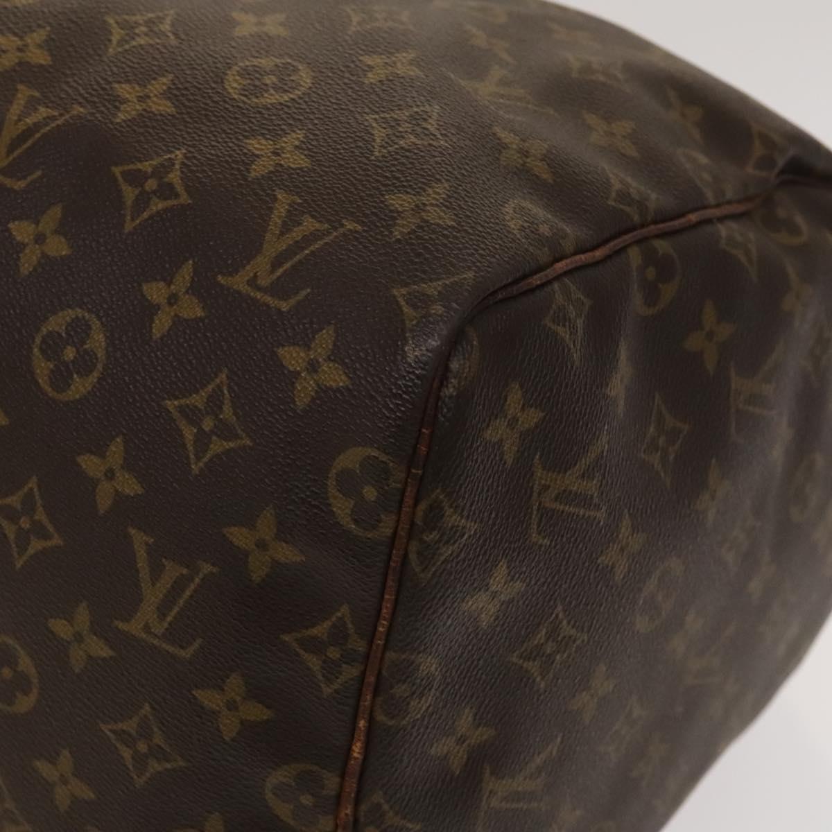 LOUIS VUITTON Monogram Keepall 55 Boston Bag M41424 LV Auth 136505