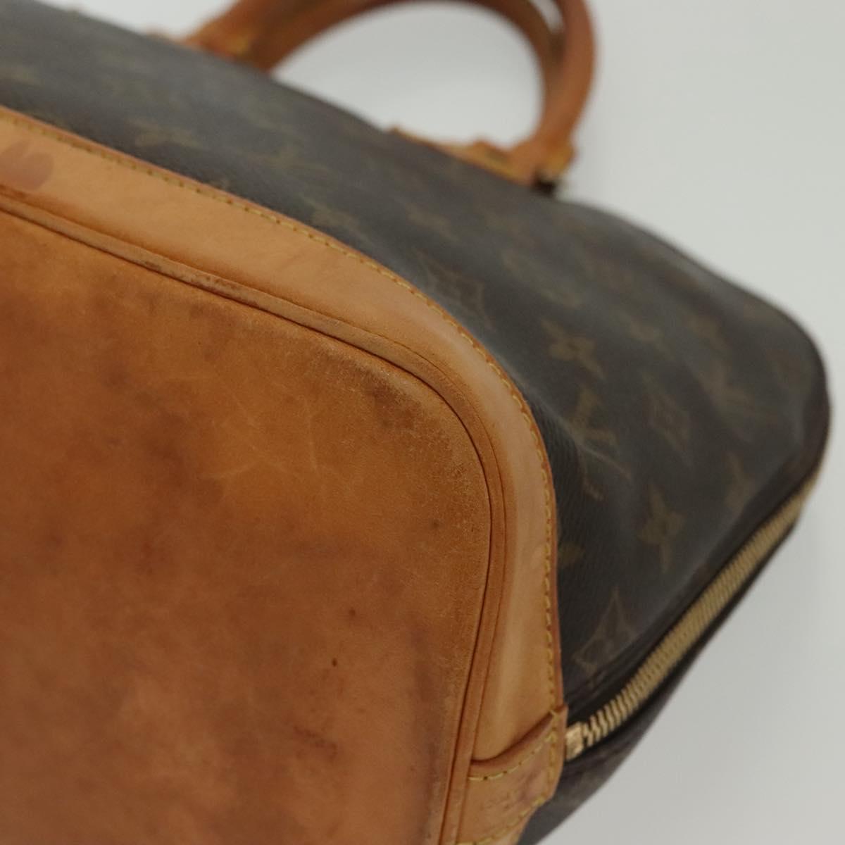 LOUIS VUITTON Monogram Alma Hand Bag M51130 LV Auth 136508