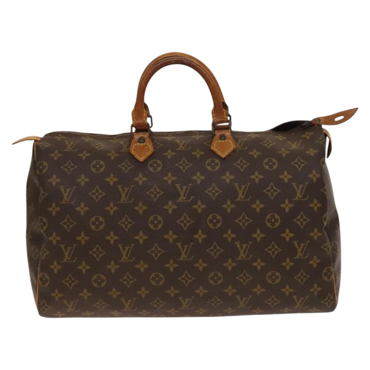 LOUIS VUITTON Monogram Speedy 40 Hand Bag M41522 LV Auth 136515