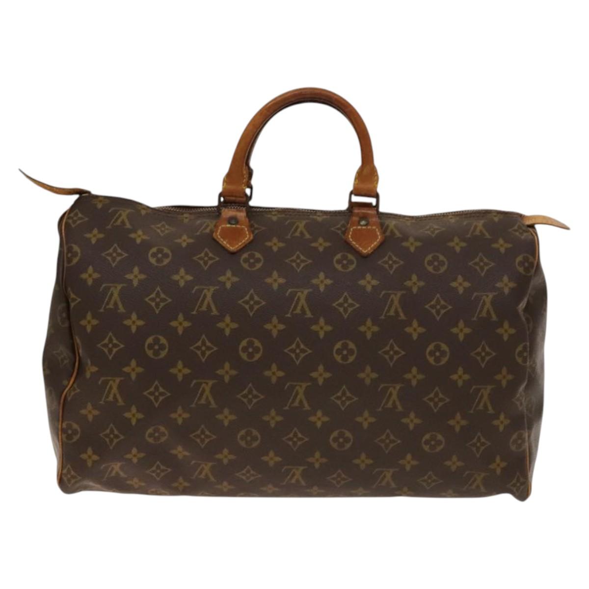 LOUIS VUITTON Monogram Speedy 40 Hand Bag M41522 LV Auth 136515