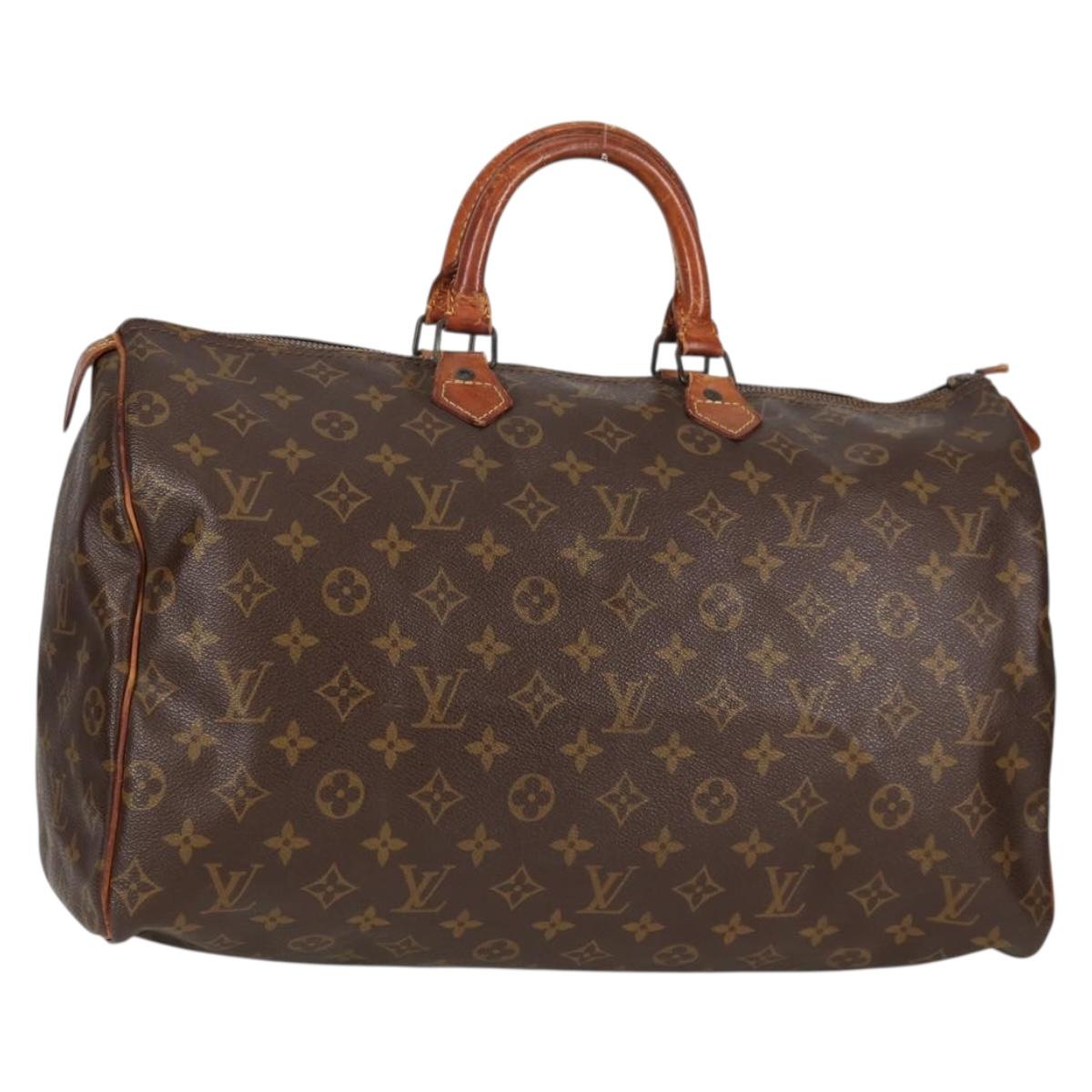LOUIS VUITTON Monogram Speedy 40 Hand Bag M41522 LV Auth 136516