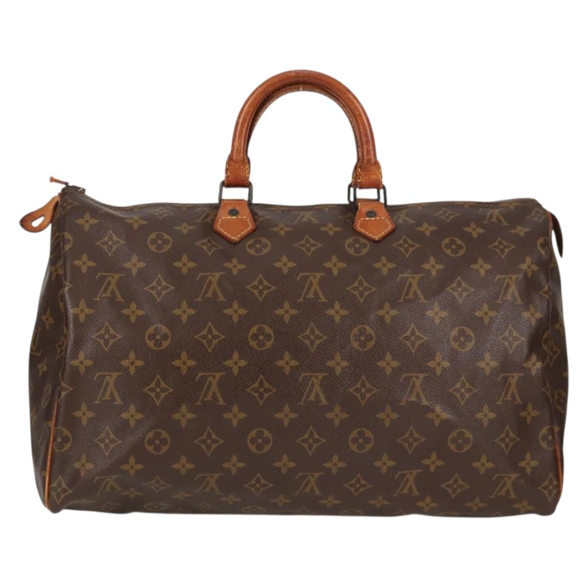 LOUIS VUITTON Monogram Speedy 40 Hand Bag M41522 LV Auth 136516