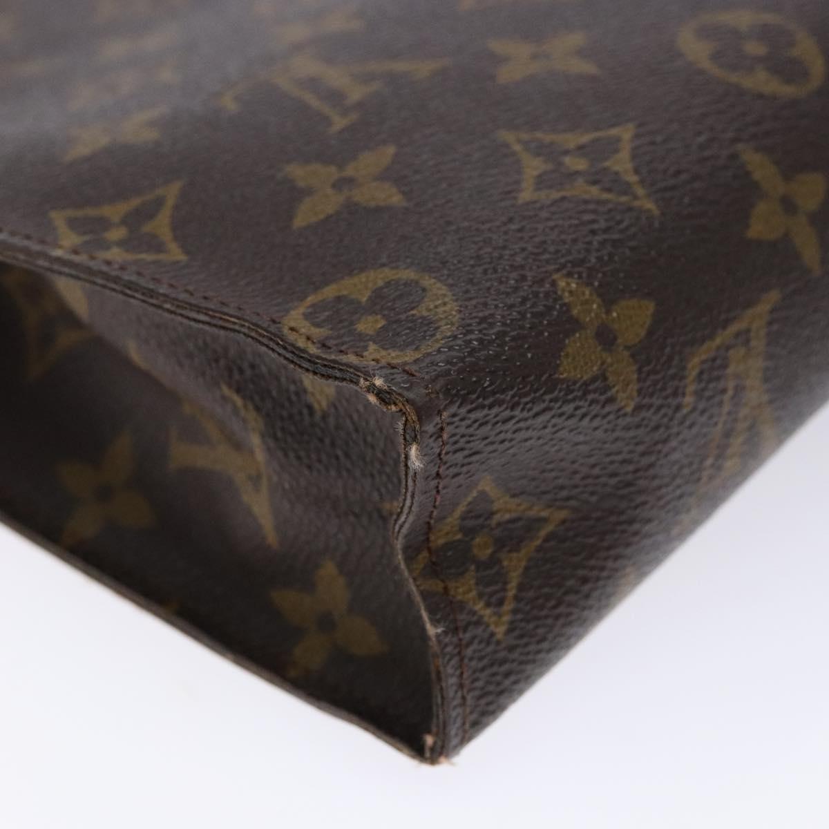 LOUIS VUITTON Monogram Poche Toilette 26 Pouch M47542 LV Auth 136521