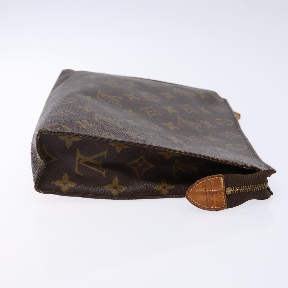 LOUIS VUITTON Monogram Poche Toilette 26 Pouch M47542 LV Auth 136521