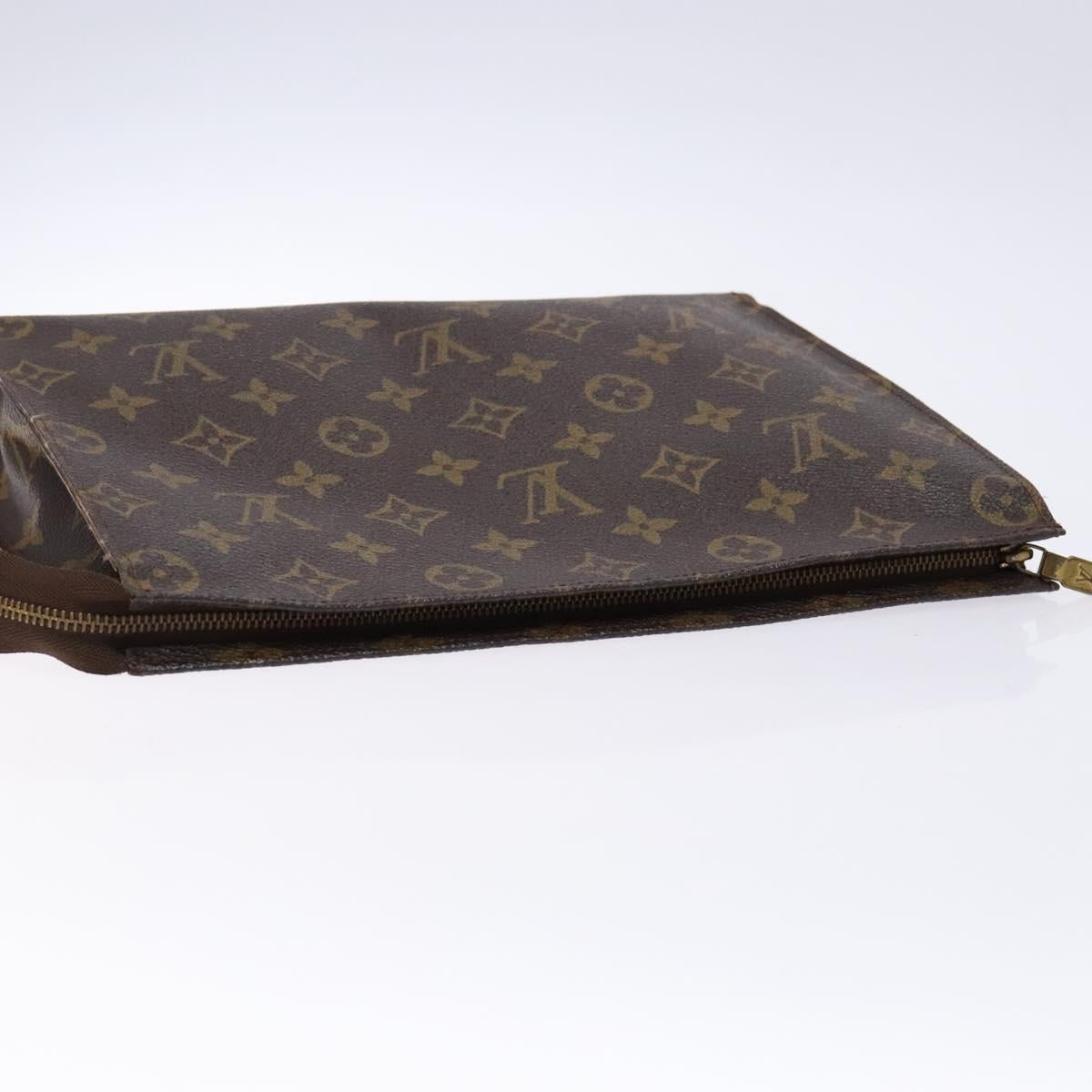 LOUIS VUITTON Monogram Poche Toilette 26 Pouch M47542 LV Auth 136521