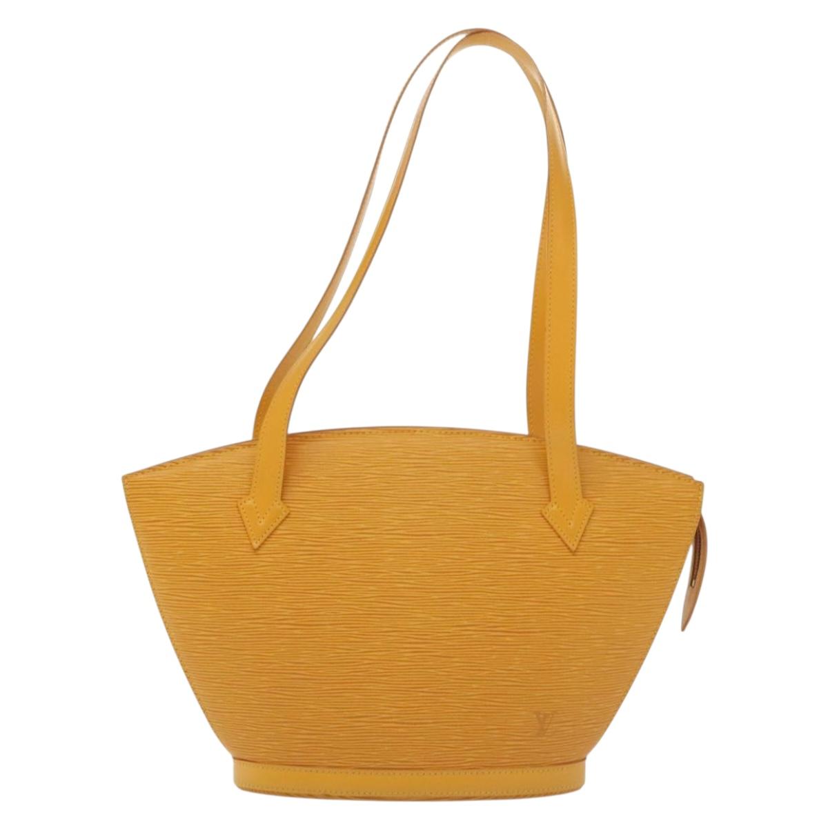 LOUIS VUITTON Epi Saint Jacques Poignees Long Bag Yellow M52339 LV Auth 136522