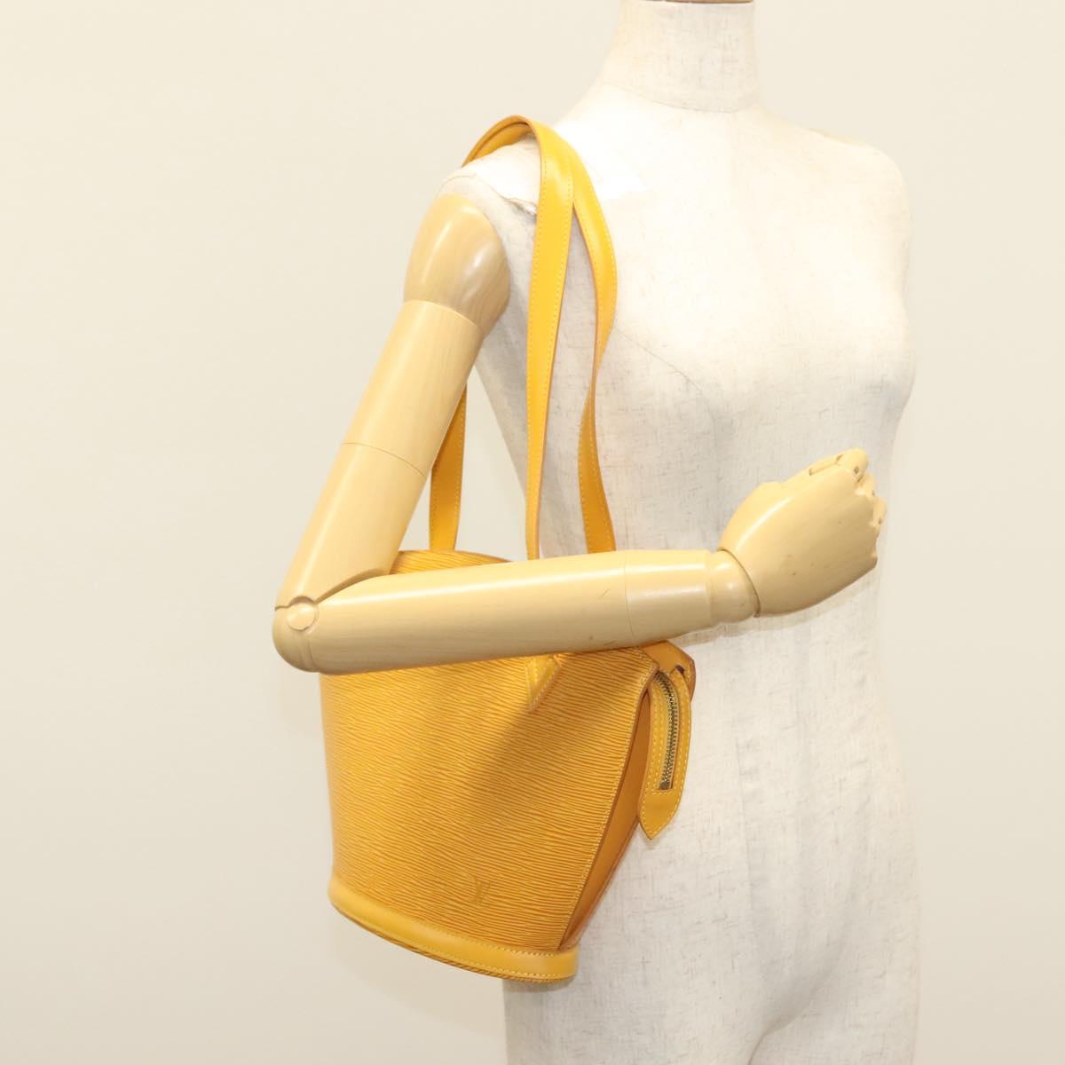 LOUIS VUITTON Epi Saint Jacques Poignees Long Bag Yellow M52339 LV Auth 136522