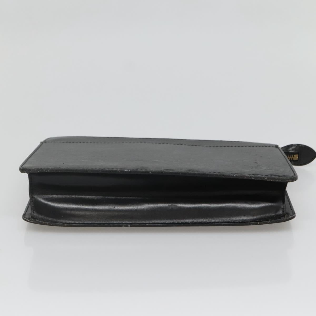 LOUIS VUITTON Epi Pochette Homme Clutch Bag Black Noir M52522 LV Auth 136523