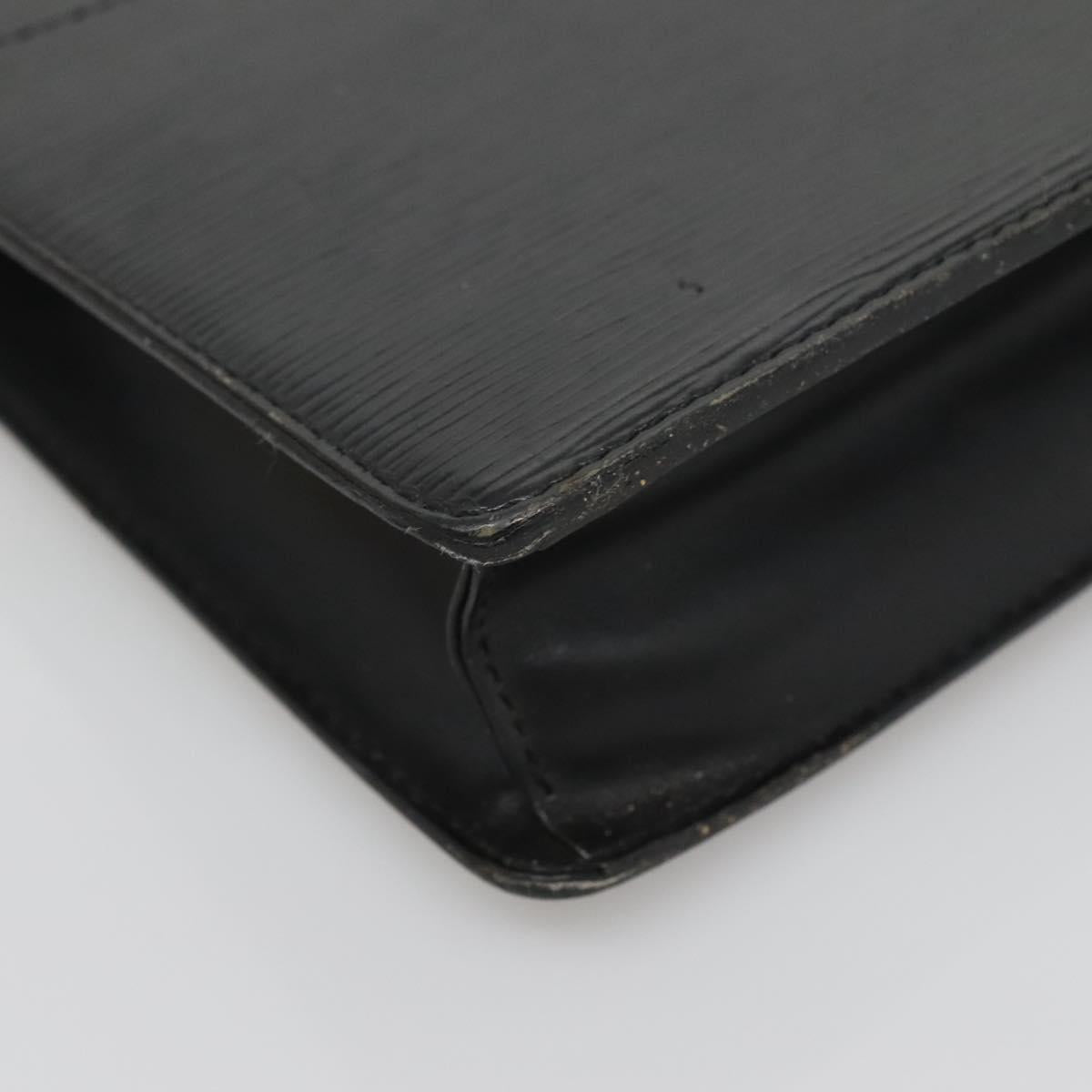 LOUIS VUITTON Epi Pochette Homme Clutch Bag Black Noir M52522 LV Auth 136523