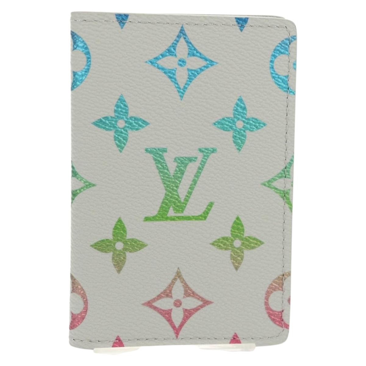 LOUIS VUITTON Multicolor Organizer De Poch Card Case Gray M13910 LV Auth 136560M