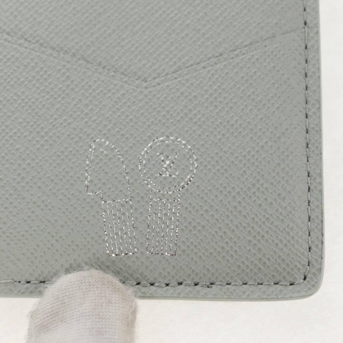 LOUIS VUITTON Multicolor Organizer De Poch Card Case Gray M13910 LV Auth 136560M