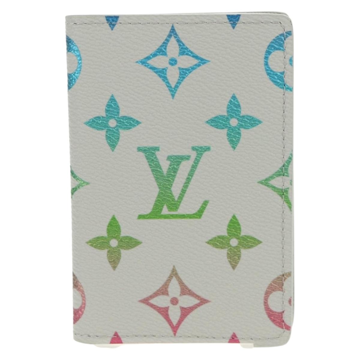 LOUIS VUITTON Multicolor Organizer De Poch Card Case Gray M13910 LV Auth 136560SAM