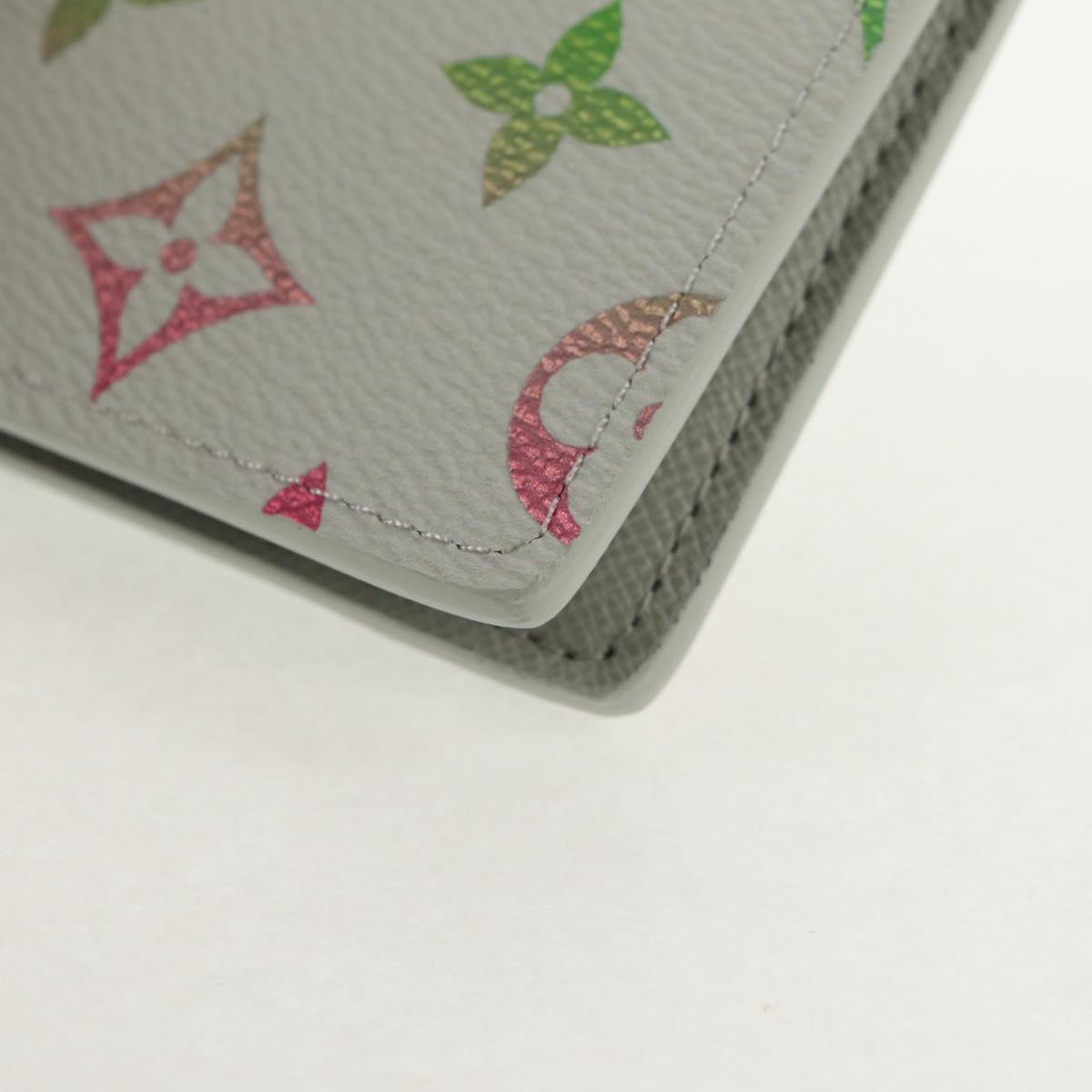 LOUIS VUITTON Multicolor Organizer De Poch Card Case Gray M13910 LV Auth 136560SAM
