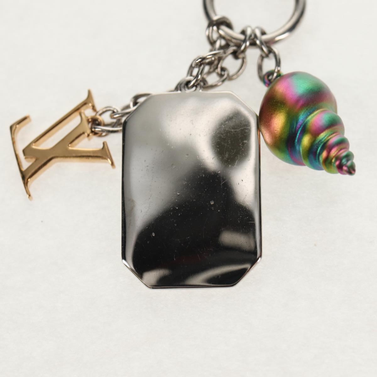 LOUIS VUITTON Shell Necklace metal Silver M01495 LV Auth 136561SAM