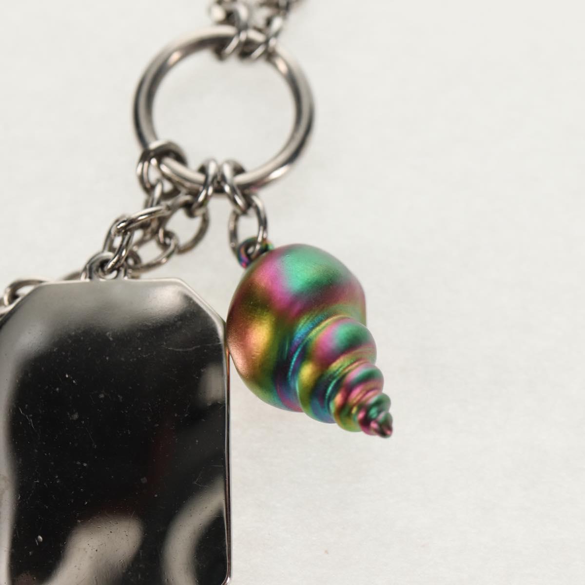 LOUIS VUITTON Shell Necklace metal Silver M01495 LV Auth 136561M