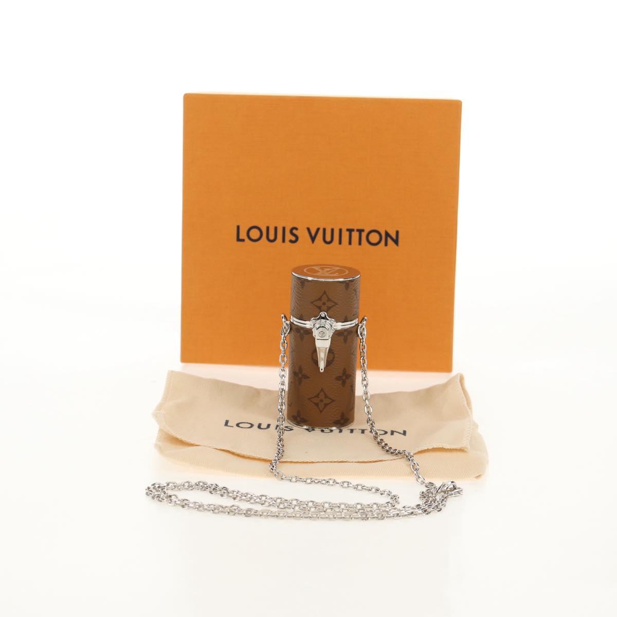 LOUIS VUITTON Monogram Reverse Lipstick Case Cosmetic Pouch MP2407 Auth 136564M